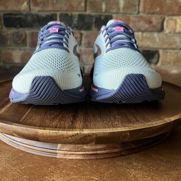 Brooks Ghost 15 Blue Pink Comfort Road Running Shoes Sneakers Women's 8.5 Wide - Picture 11 of 16